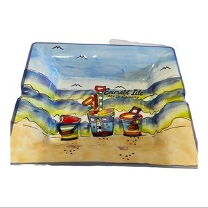 Emerald Isle North Carolina tinket dish souvenir ash tray decor